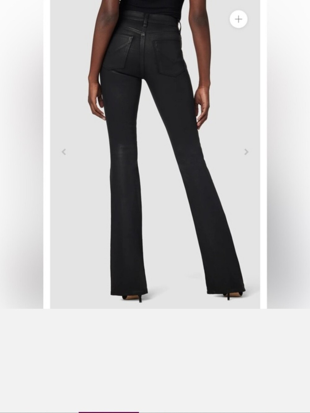 Nwot Hudson Barbara  Jeans Black Bootcut Flare Pants